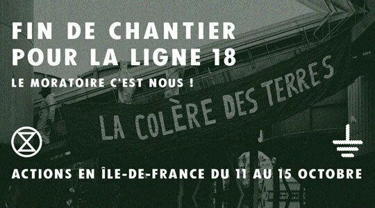 Actions en Île de France - Contre la ligne 18