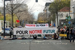Action bloquante à Grenoble
