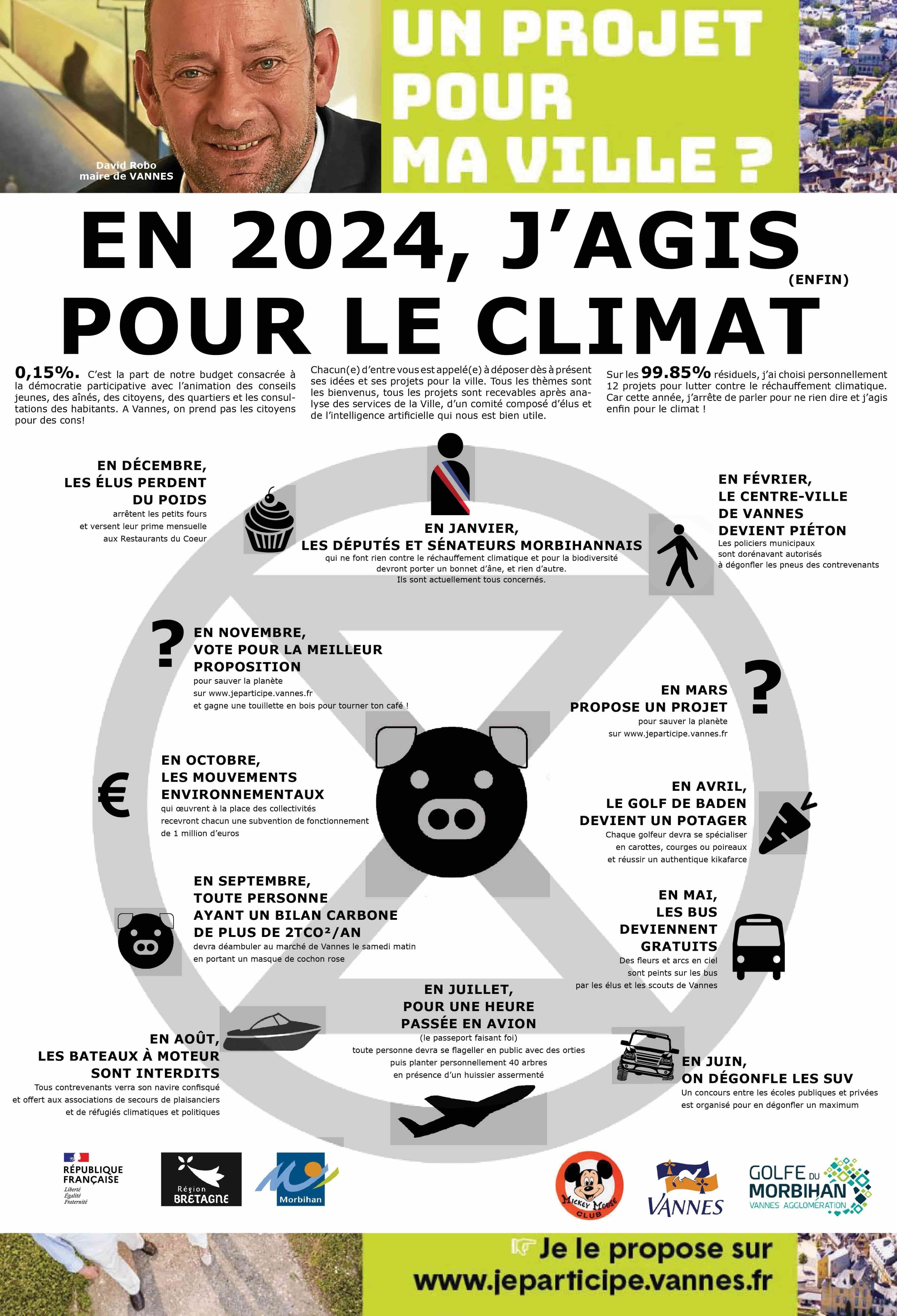 Les voeux du maire pour 2024 selon XR Vannes