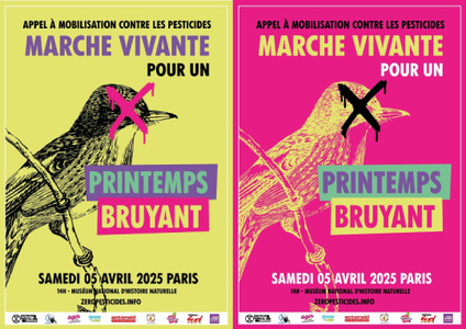 L'appel pour la marche du samedi 5 avril contre les pesticides !